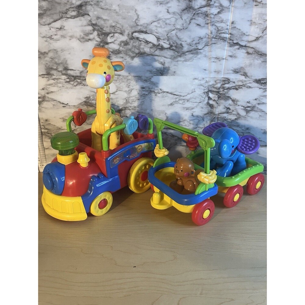 Fisher Price Amazing Animals Sing Go Choo Choo Train Toy Set Zoo